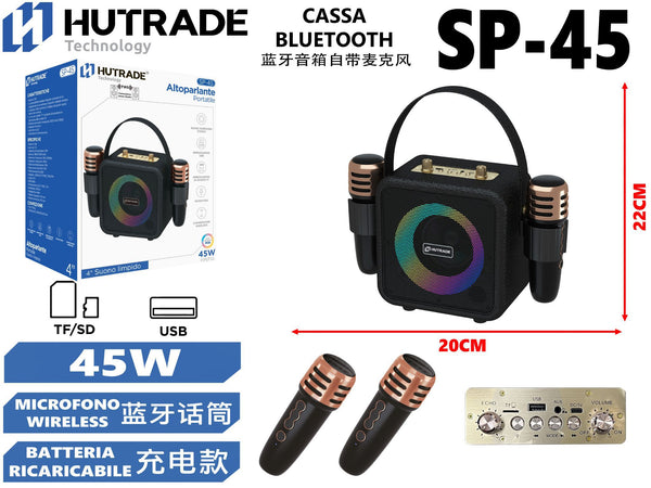 SP-45 CASSA BLUETOOTH CON MICROFONO /FM DA 15W 45W