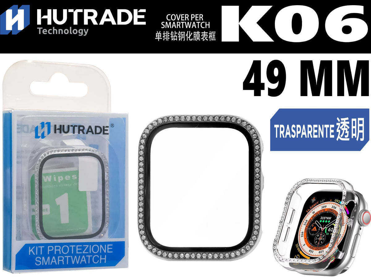 K06 CUSTODIA OROLOGIO CON BRILLANTINI 49MM