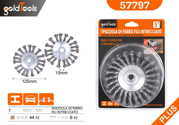 Spazzole metalliche a disco GoldTools