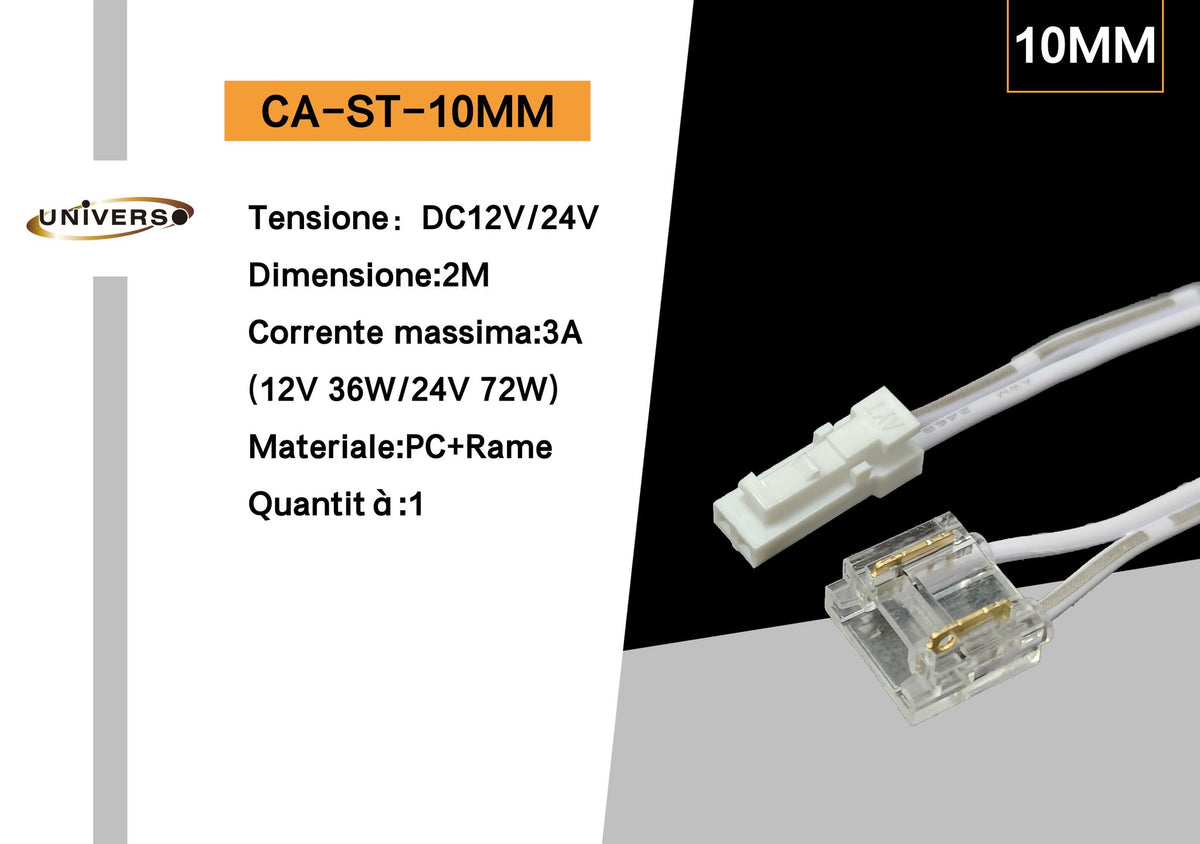Connettore per illuminazione – CA-ST-10MM / CA-ST-8MM