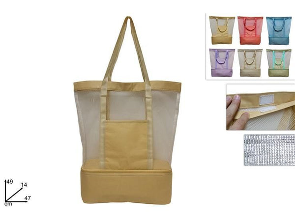 Borsa mare con tasca frigo colori tenui h218812x