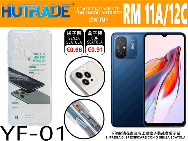 COVER TRASPARENTEREDMI 12C/11A – YF01 011798