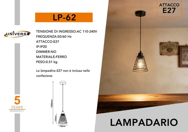 Sospensione singola E27 – LP-62