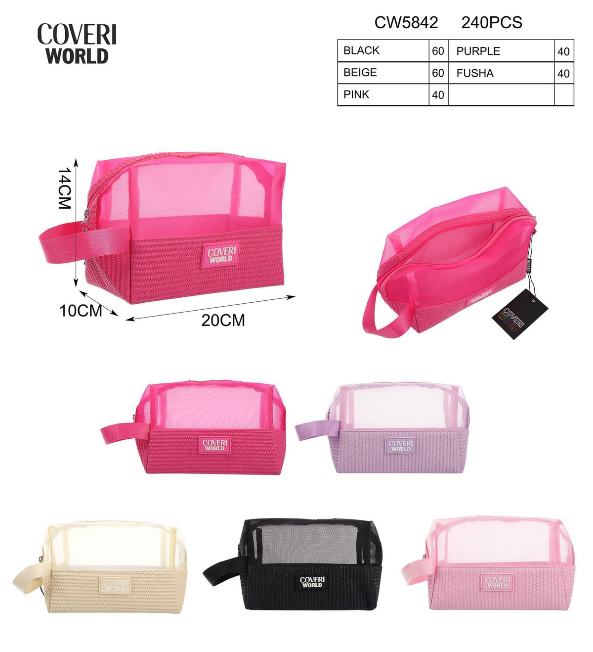 Coveri World, beauty in rete con laccio assortito CW5842