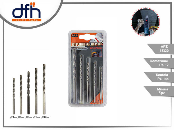 Kit puntini per trapano