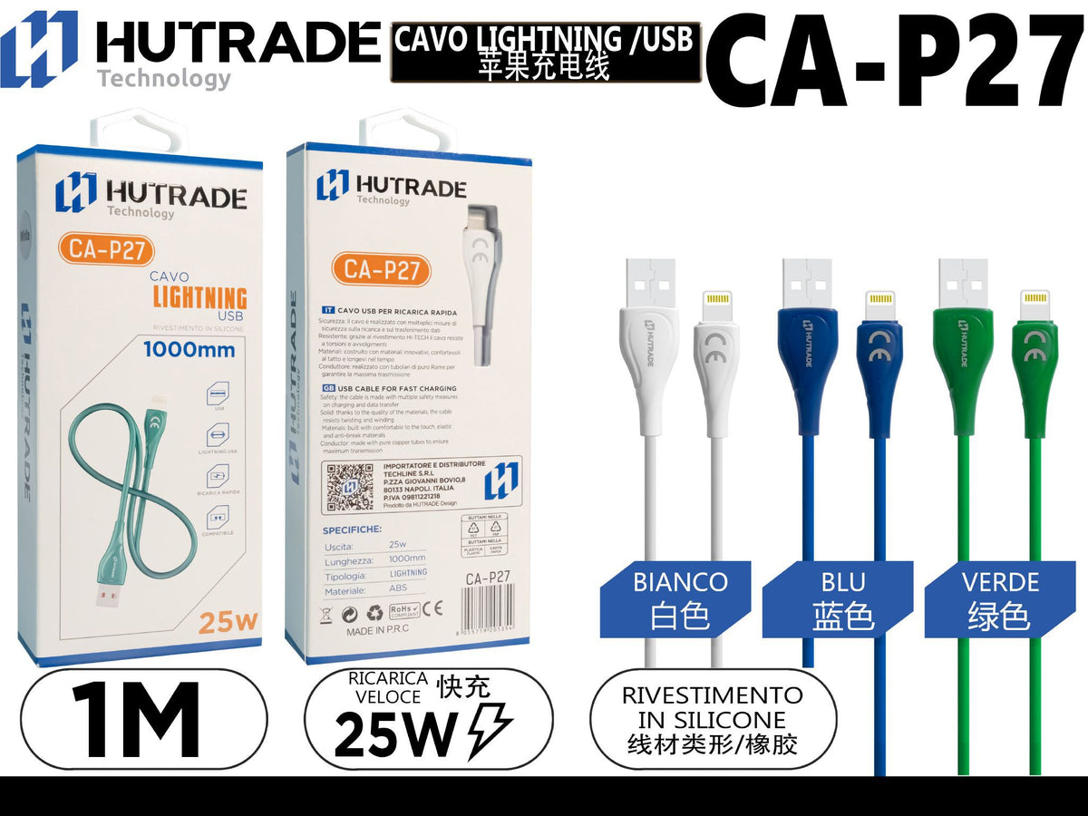 CA-P27 CAVO LIGHTNING 25W 1METRO
