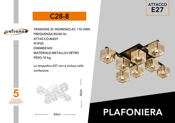Lampada Da Soffitto Universo – C28-8
