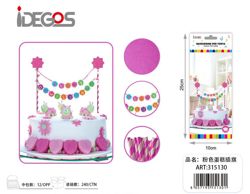 Stecchini decorativi per torte, 12 pezzi