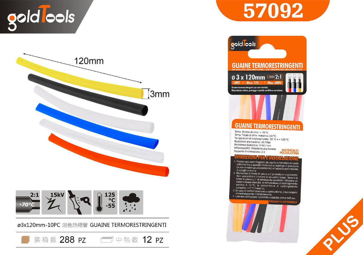 Guaine termorestringenti 12CM
