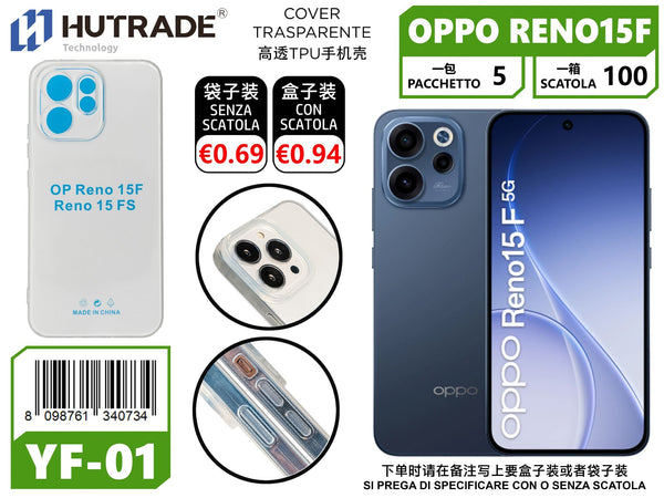 COVER TRASPARENTE OPPO RENO 15F/15FS 5G – YF01 012022