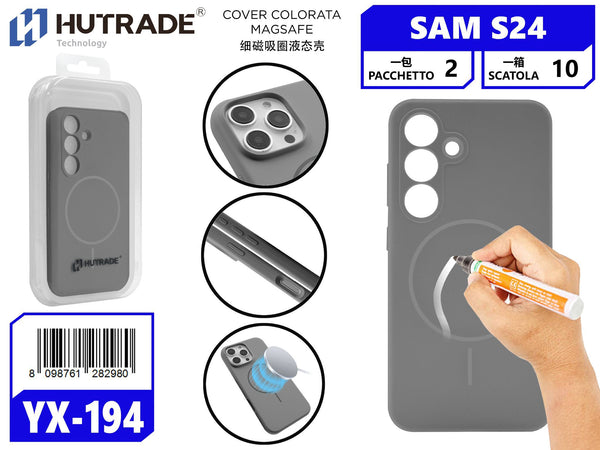 YX-194 COVER COLORATA MAGSAFE SAM S24 GRAY
