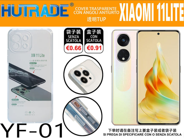 COVER TRASPARENTE MI 11 LITE – YF01 011512