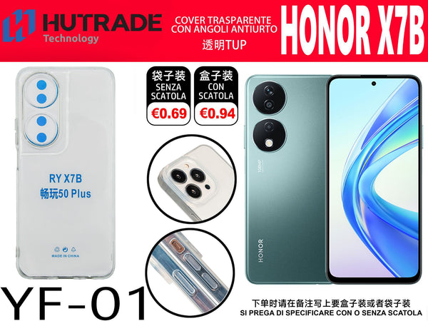 COVER TRASPARENTE HONOR X7B/HONOR 50 PLUS – YF01 011853