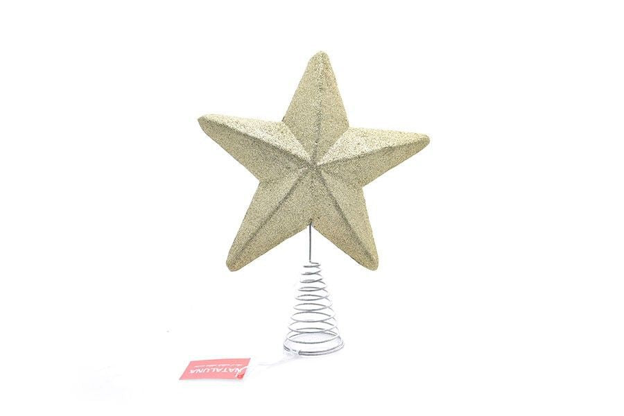 PUNTALE ALBERO 26 cm C/GLITTER MOD.126 CHAMP.