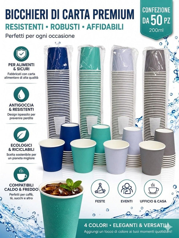 Bicchiere in carta WATER