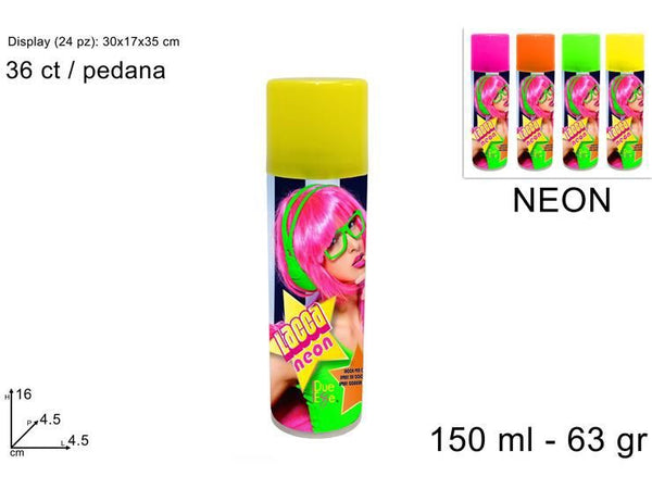 spray lacca colorata neon capelli 100 ml(63 gr)