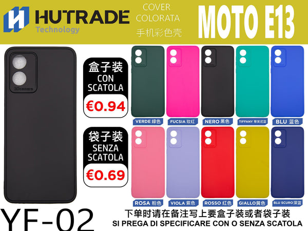 COVER COLORATA TPU MOTO E13 – YF02 006833