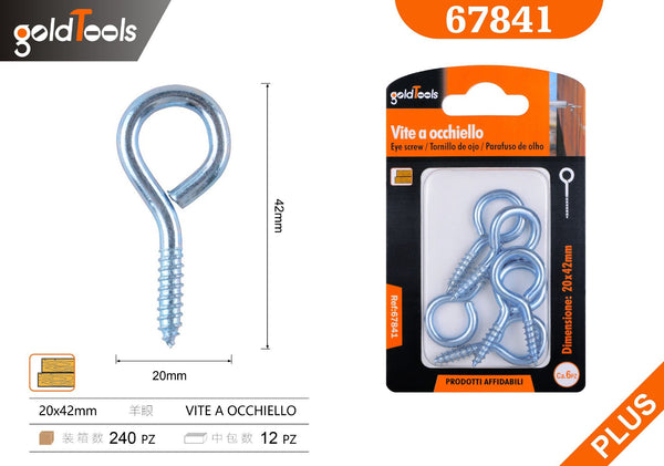 Ganci a vite e occhioli – art. 67841