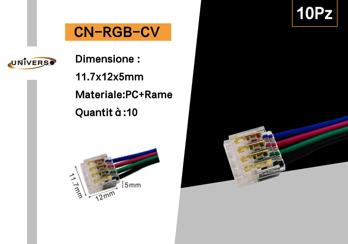 Connettore per strisce LED – CN-RGB-CV