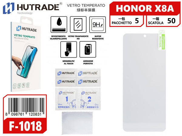 PELLICOLA DI VETRO HONOR X8A