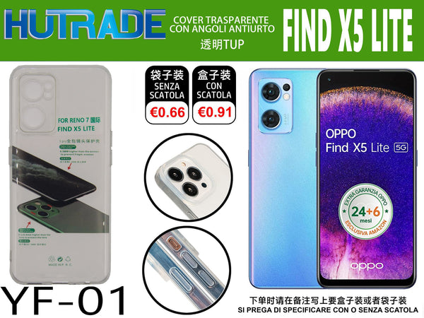 COVER TRASPARENTE OPPO X5 LITE – YF01 011783