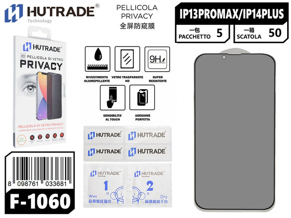 PELLICOLA DI VETRO PRIVACY IP13 PRO MAX/IP14PLUS – F1060 544027