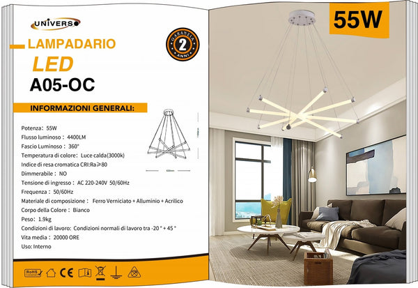 Lampada Da Soffitto Universo – A05-OC