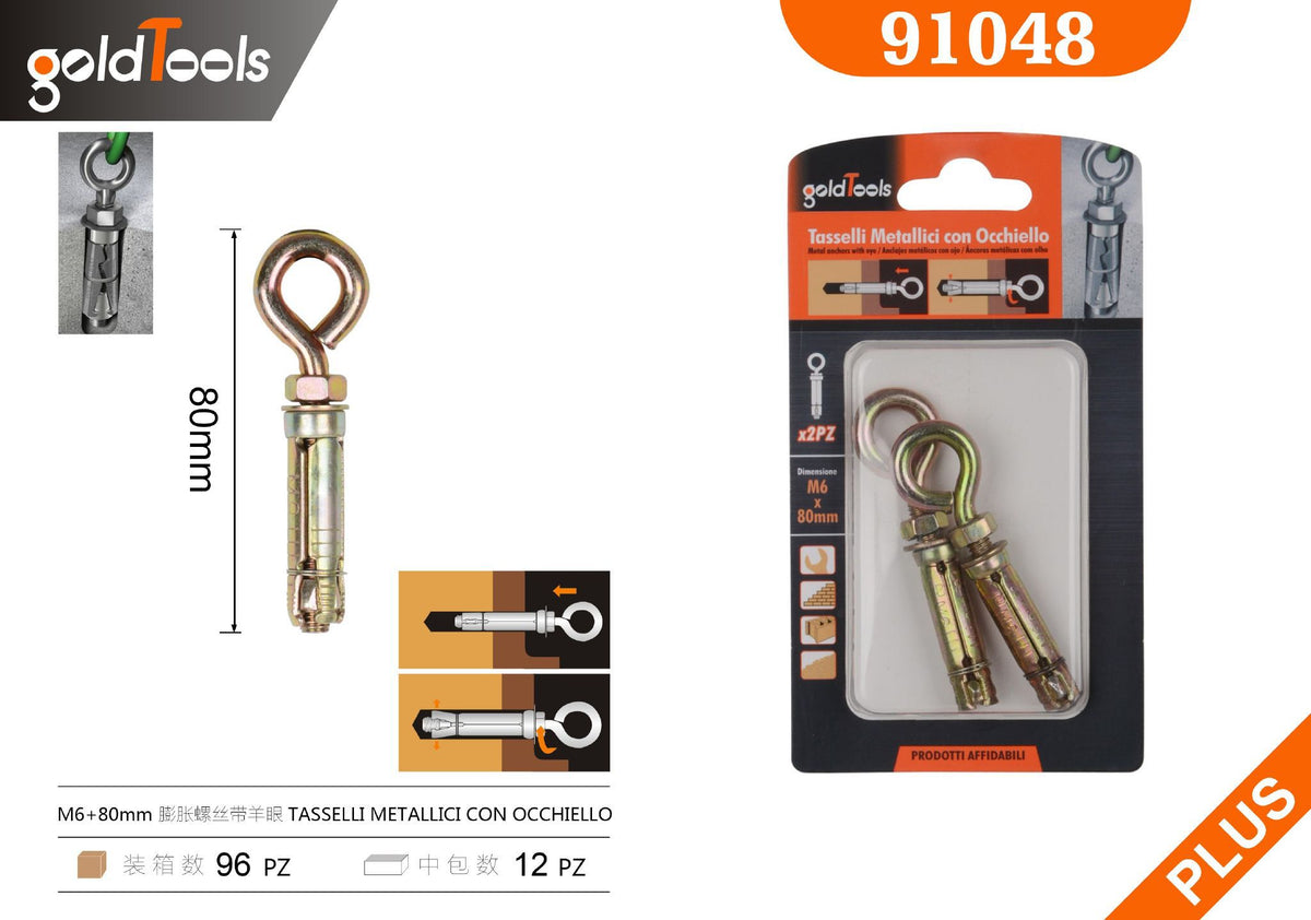 Ganci a vite e occhioli – art. 91048