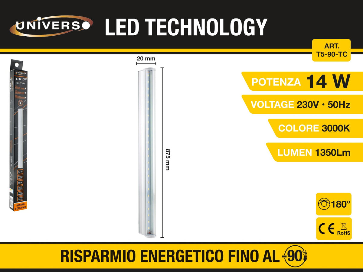 Tubo LED – T5-90TC-V