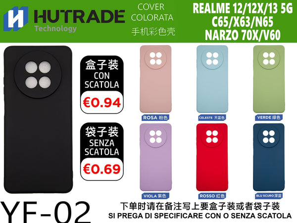 COVER COLORATA REALME 12 5G/13 5G/C65 5G/NARZO 70X – YF02 006882