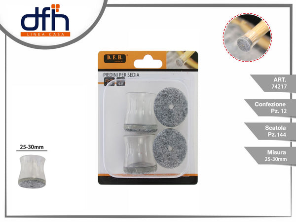 PIEDINI PER SEDIA 25-30 mm 4 pz