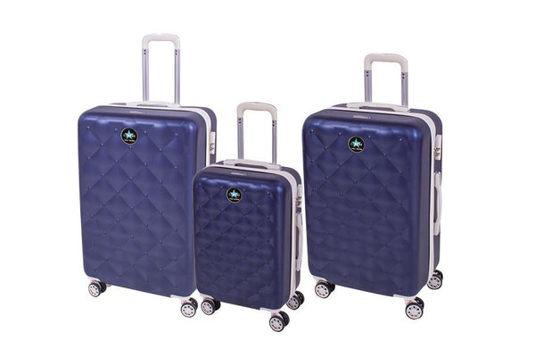 Set di 3 trolley berlino blu/bianco Coveri