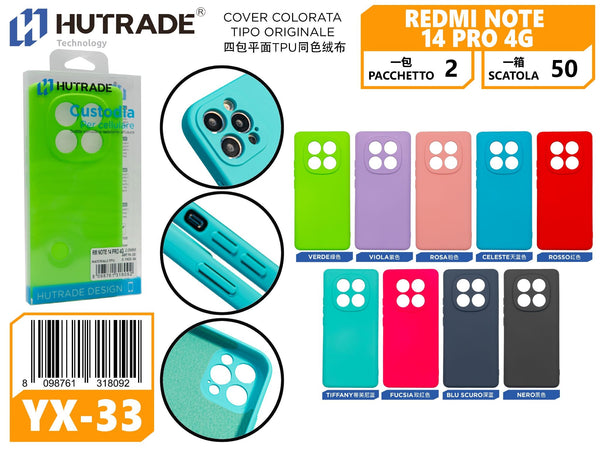 COVER COLORATA REDMI NOTE 14 PRO 4G – YX33 000845
