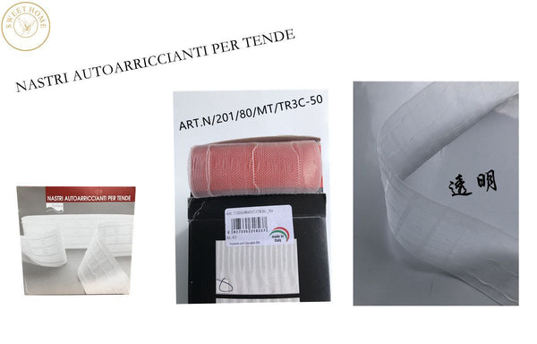 Accessorio tessile per tende · NASTRI AUTOARRICCIANTI PER TENDE