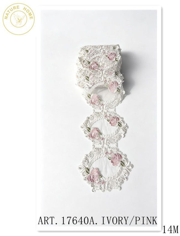 Pizzo e merletto · MERLETTO ART.17640A.IVORY&PINK
