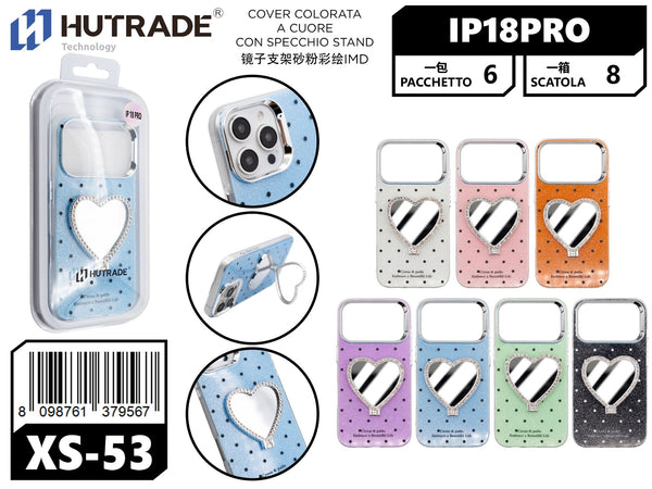 XS-53 COVER COLORATA A CUORE CON SPECCHIO STAND IP18 PRO