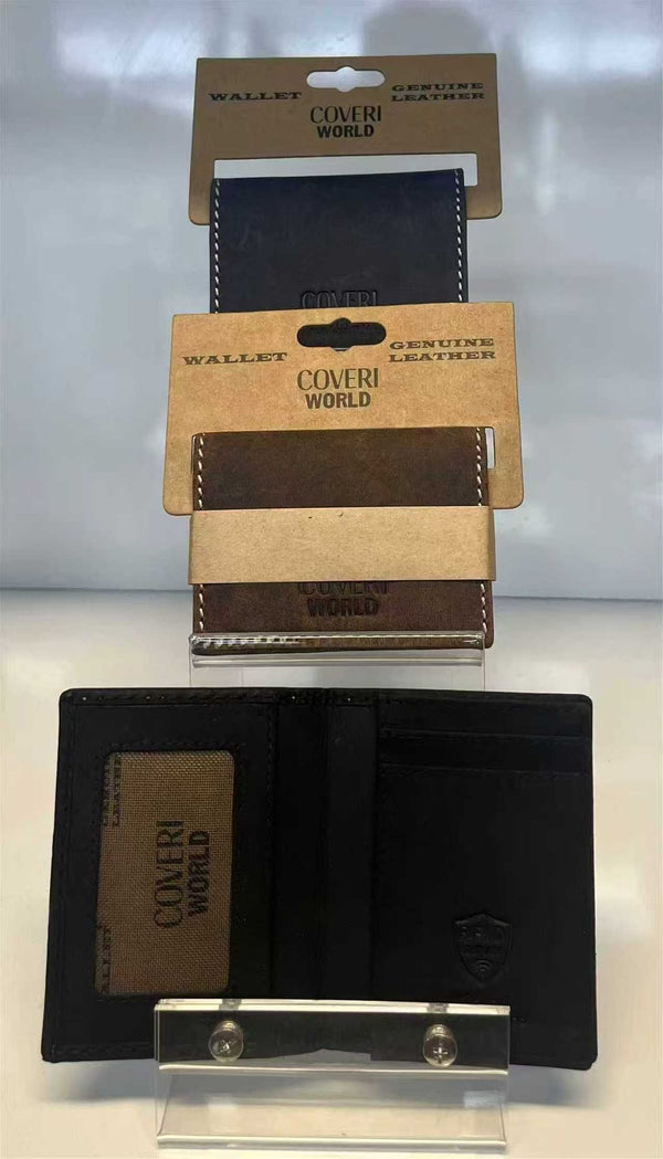 Coveri World 151144, portacarte pieghevole in pelle