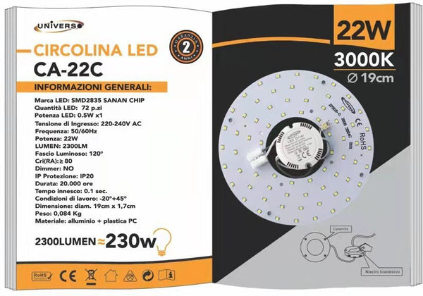 Disco LED Universo – CA-22C