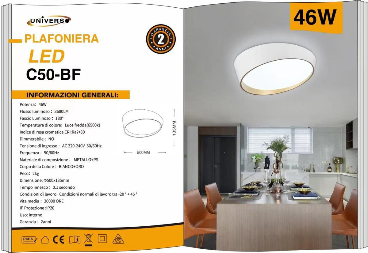 Lampadario Da Soffitto Universo – C50-BF