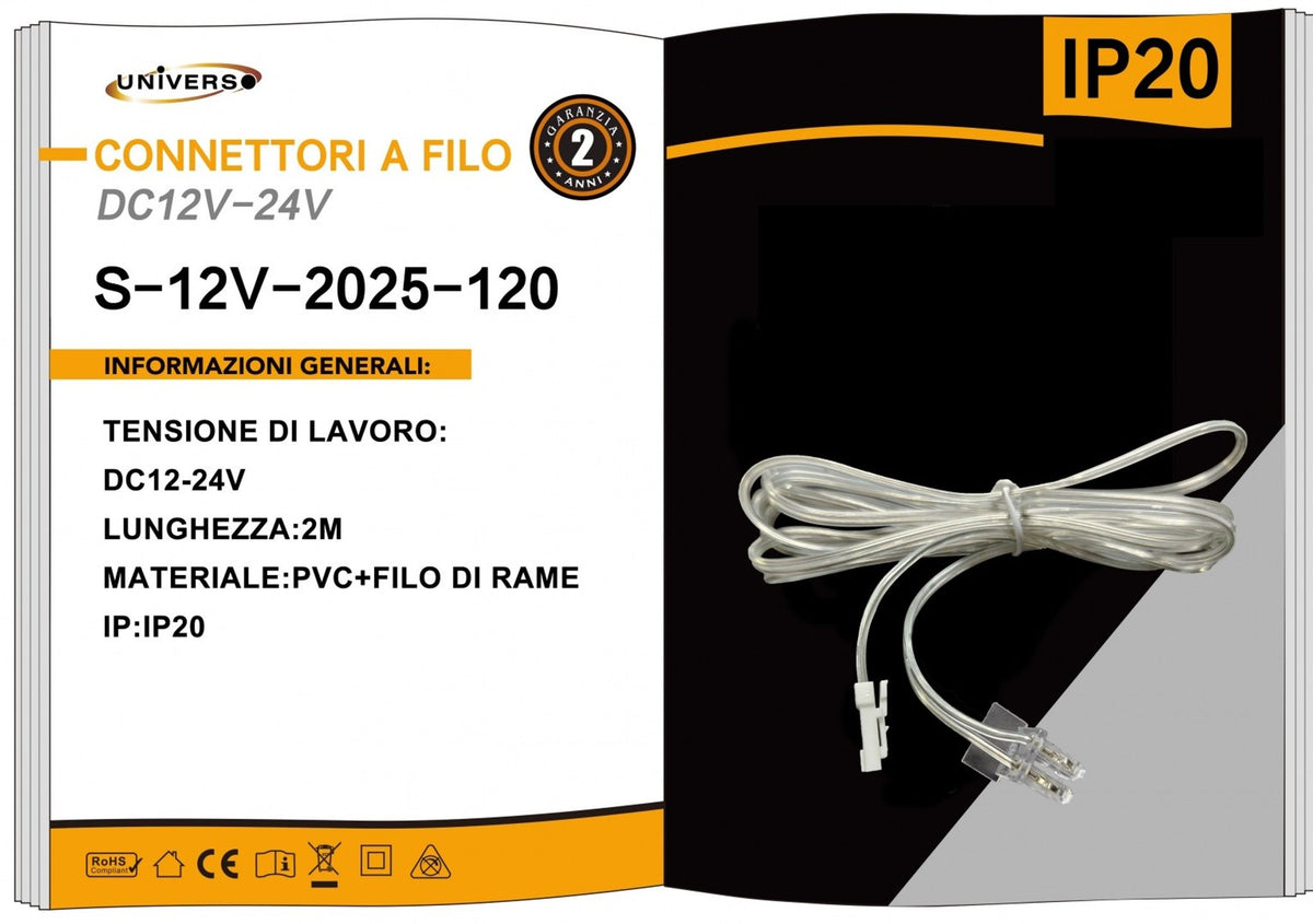 Connettore per strisce LED – S-12V-2025-120