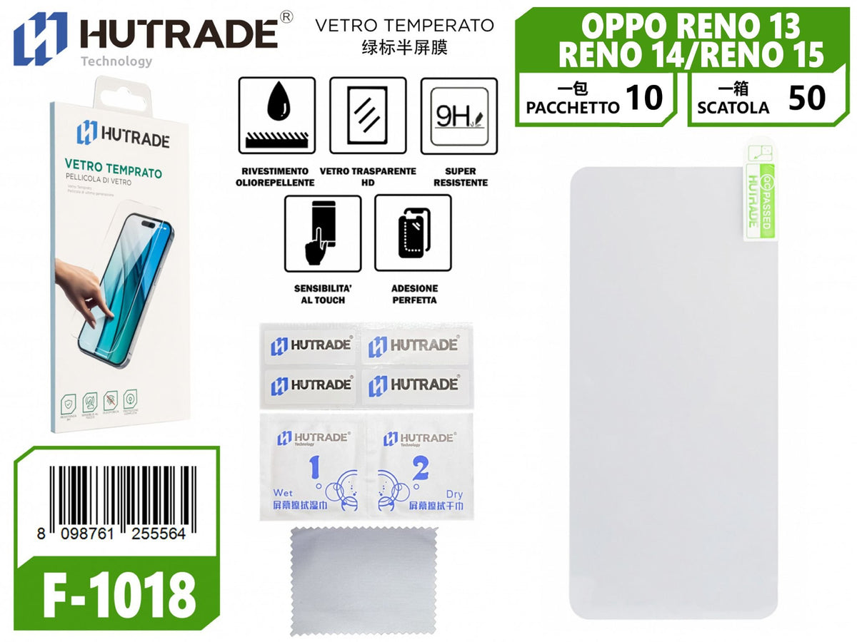F-1018 PELLICOLA DI VETRO OPPO RENO 13/RENO 14/RENO 15