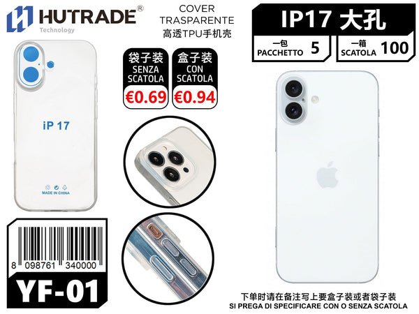 COVER TRASPARENTE IP17