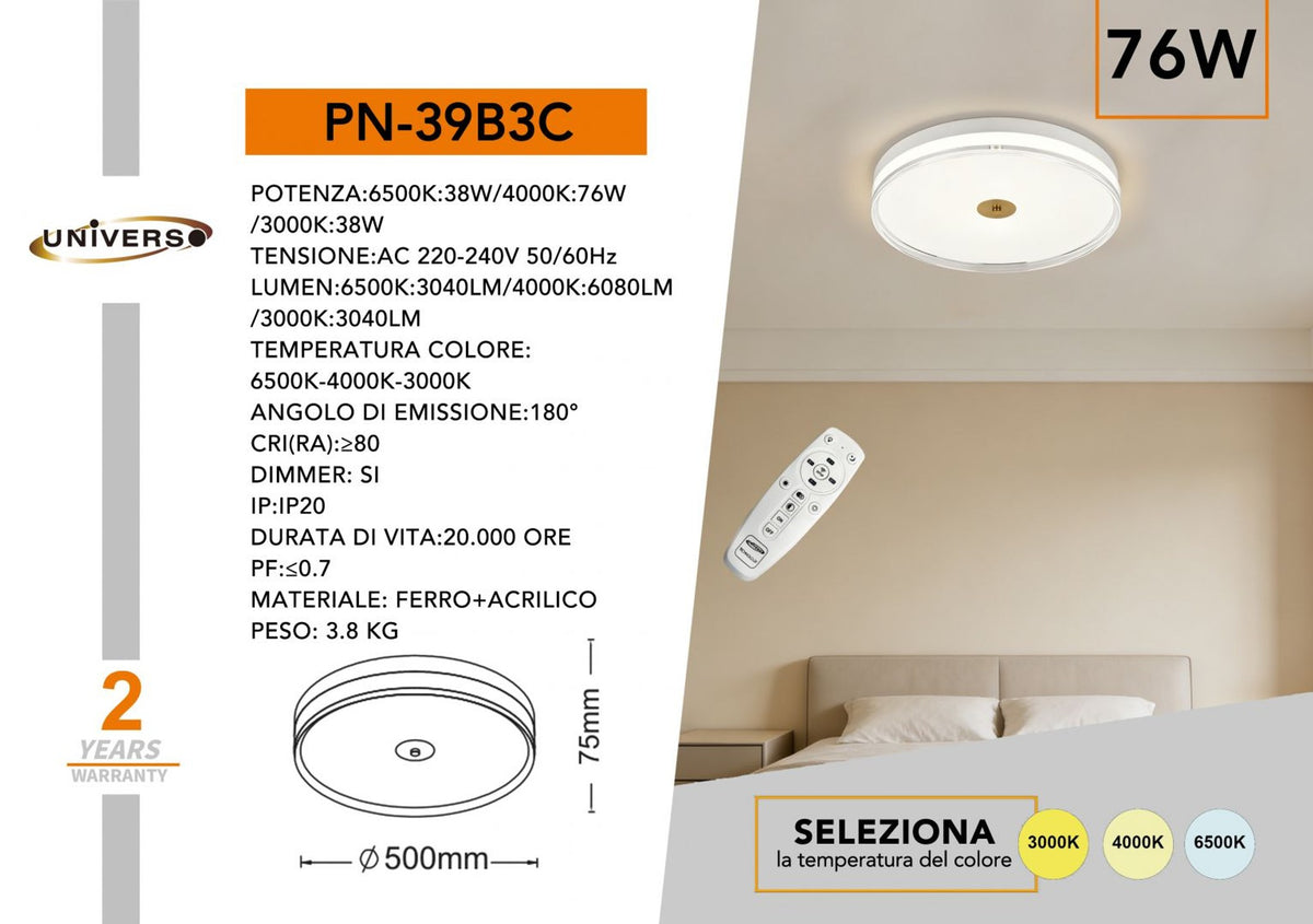 Lampadario Da Soffitto Universo – PN-39B3C