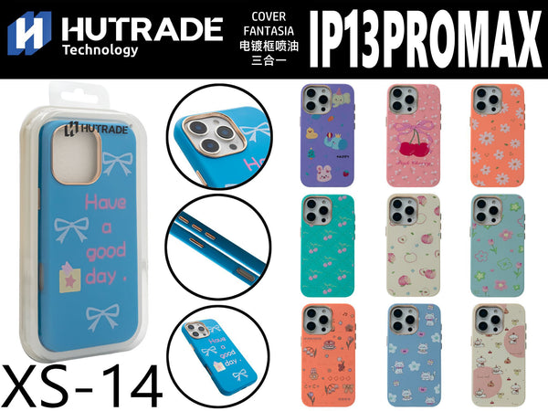 XS-14 COVER FANTASIA BORDO CAMERA CROMATA IP13 PRO MAX