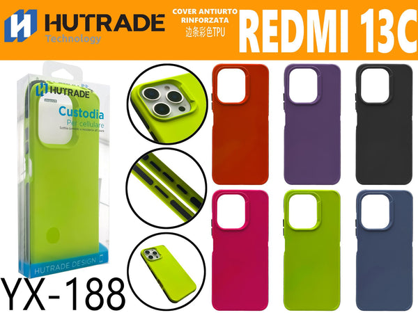YX-188 COVER COLORATA BICOLORE AI LATI REDMI 13C 4G