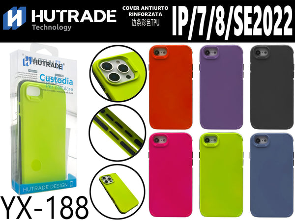YX-188 COVER COLORATA BICOLORE AI LATI IP7G/8G/SE 2022