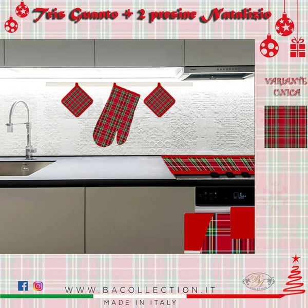 Guanto da forno e presina SCOZZESE