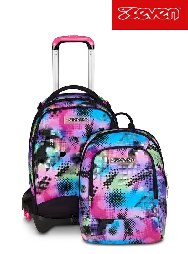 Seven, zaino trolley con zainetto staccabile