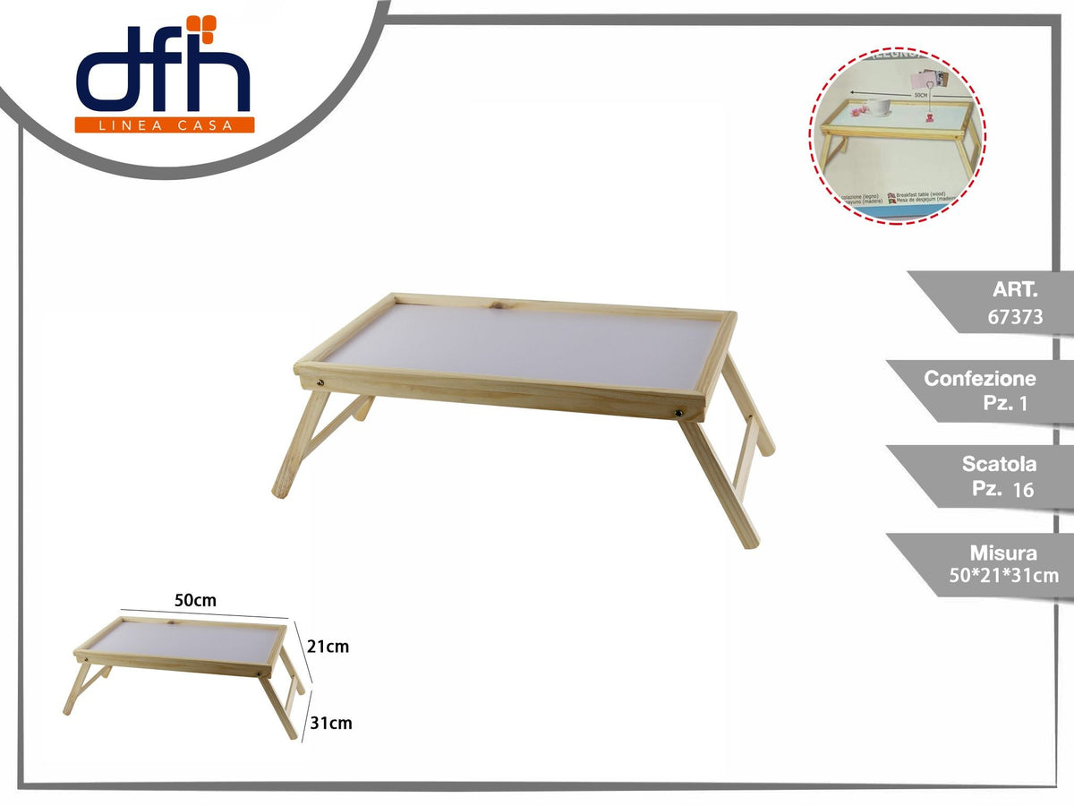 Tavola in legno da letto