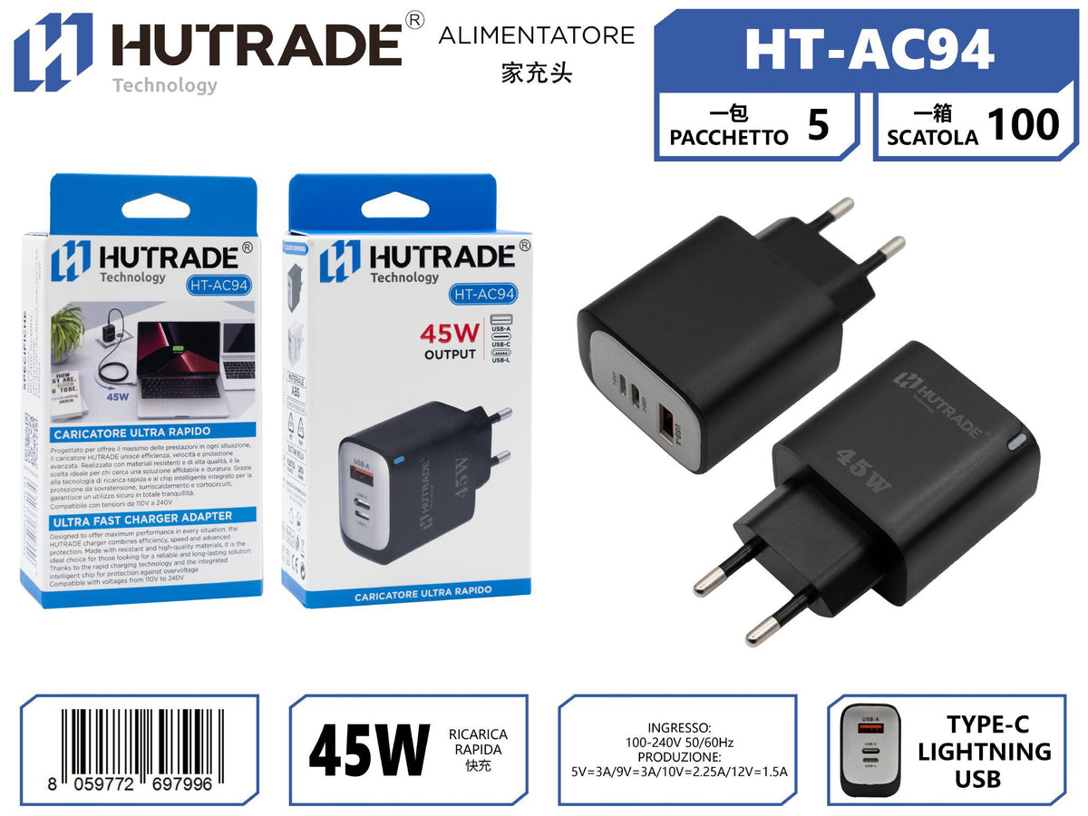 Caricabatterie multiporta HT-AC94